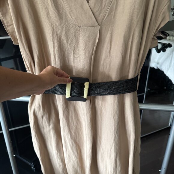 Zara linen blend tunic dress with belt - Picture 6 of 10